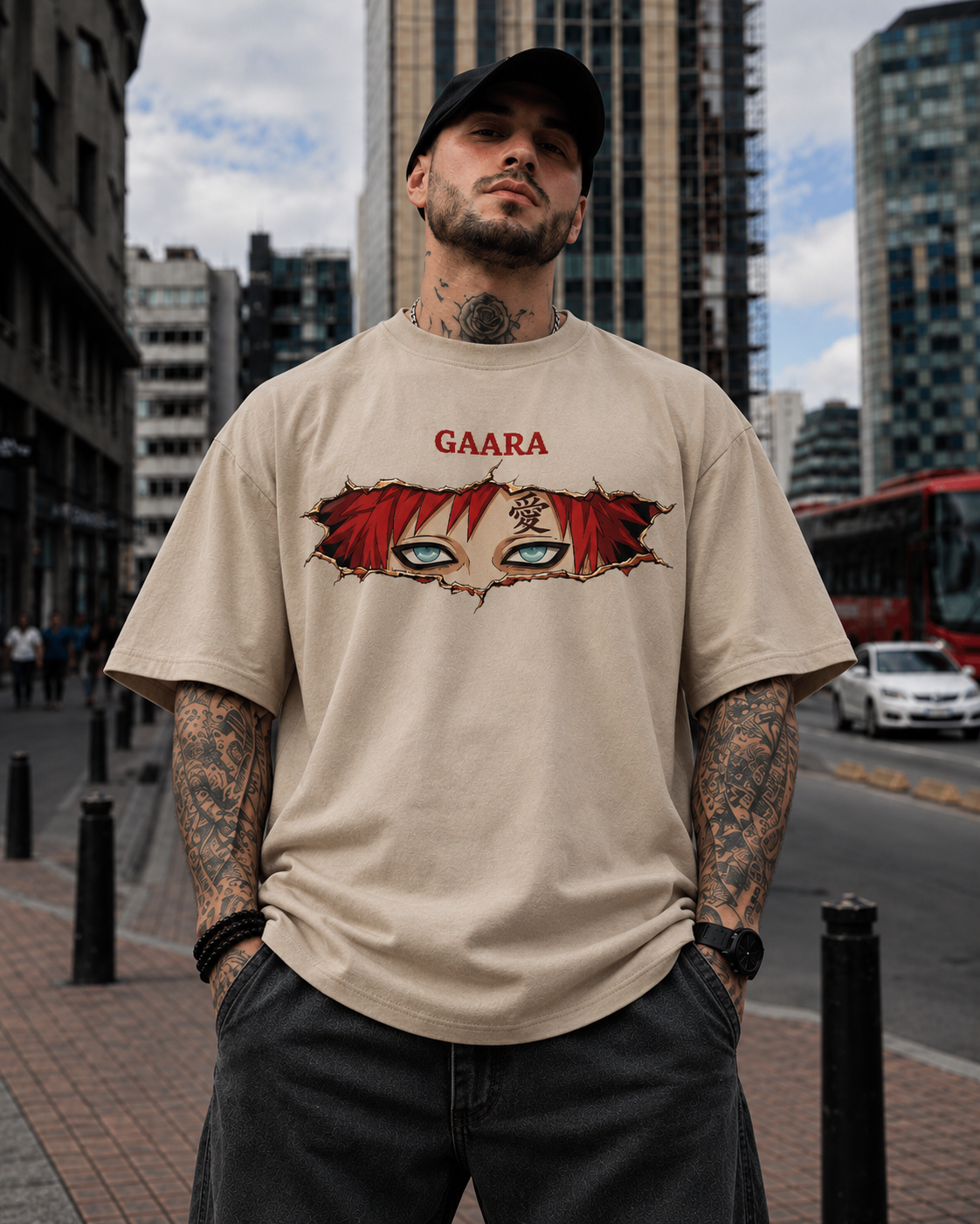 Gaara Red Sand Oversize Tee