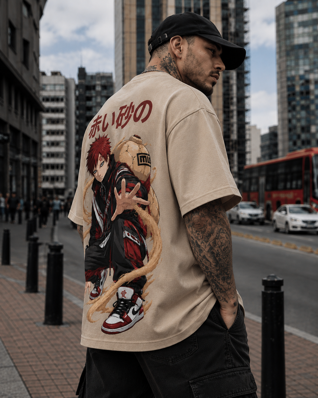 Gaara Red Sand Oversize Tee