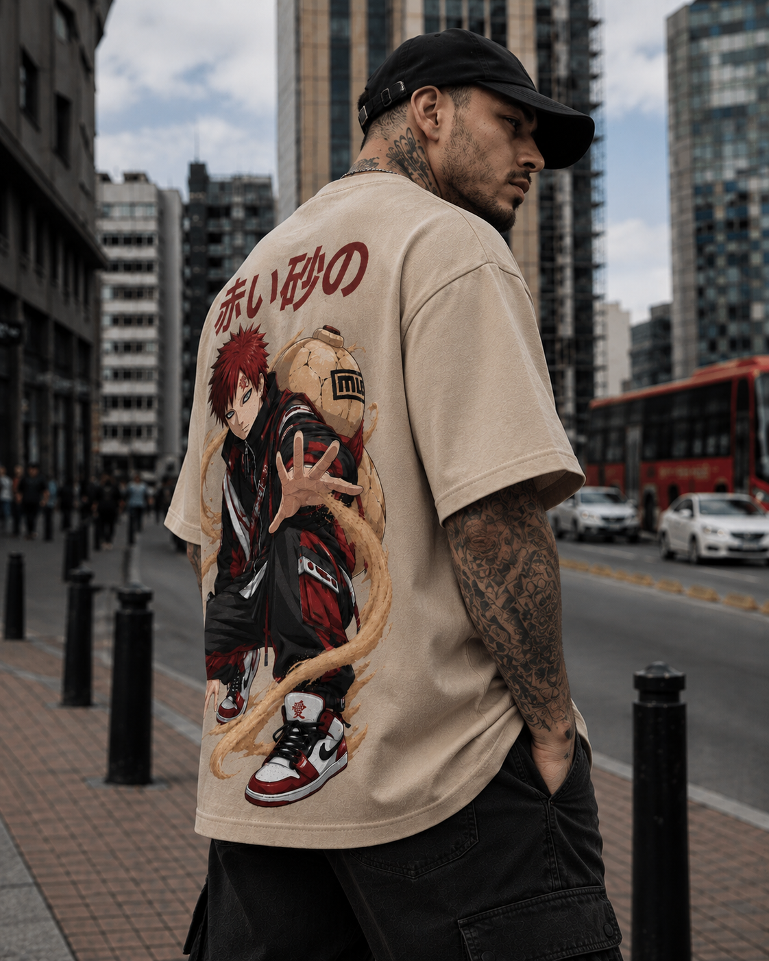 Gaara Red Sand Oversize Tee